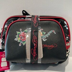 NWT Ed Hardy (2) piece Cosmetics bag Set.